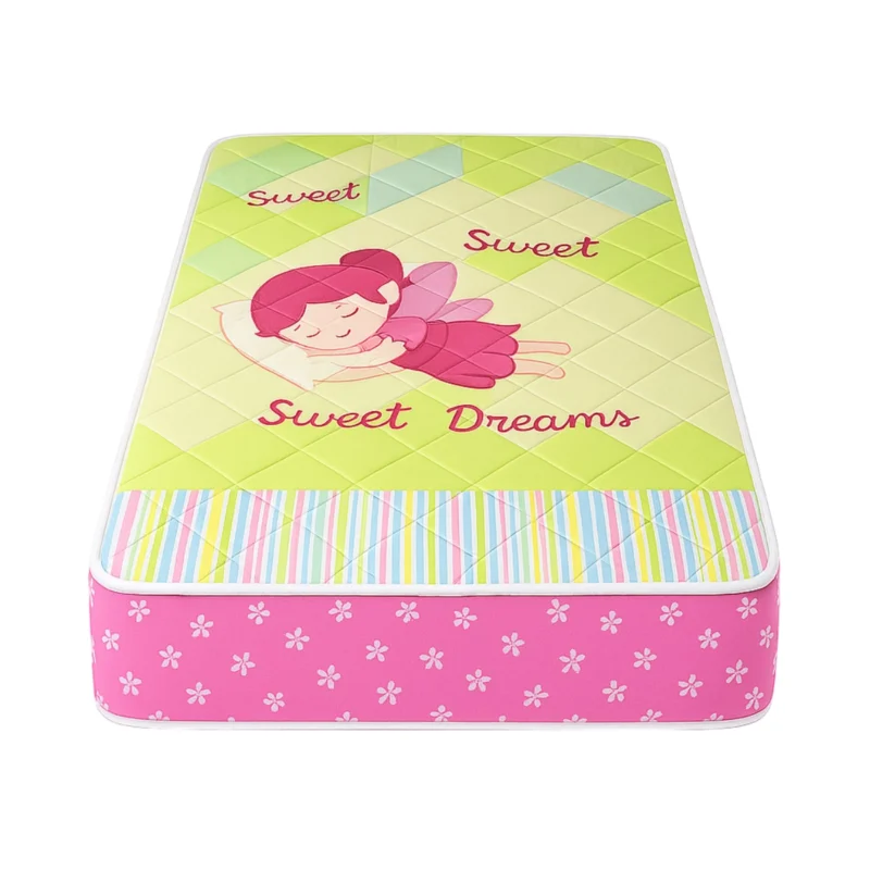 Colchon de Espuma Maxiking Atardecer 1 Plaza Infantil Rosa 80x190x20 cm 6