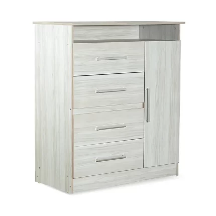 Cómoda Máximo Tv 1 Puerta 4 Cajones MF