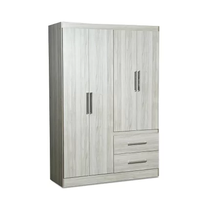 Placard Máximo 4 Puertas 2 Cajones Marfil