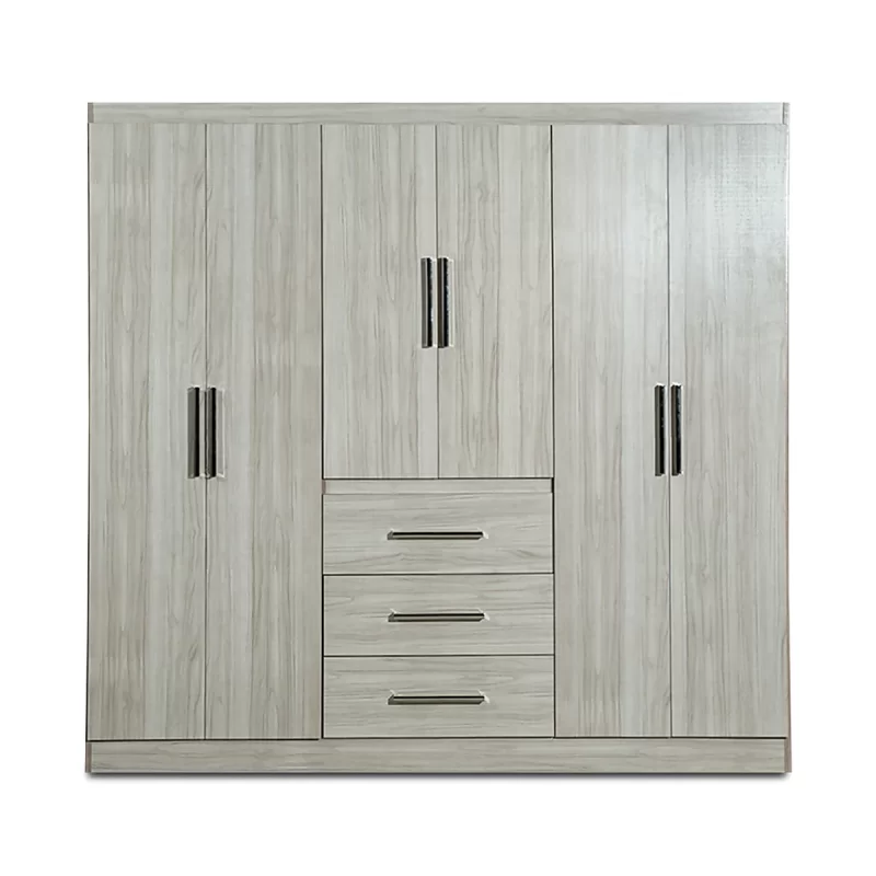 Ropero Maximo 6 Puertas 3 Cajones Marfil 2