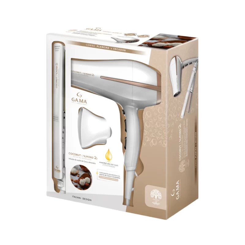Combo Gama Planchita Secador de Cabello Coconut Almond 1
