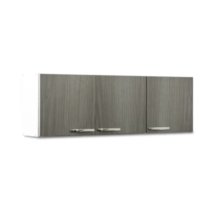 Alacena Máximo 1.20Mts 3 Puertas Blanco/Gris