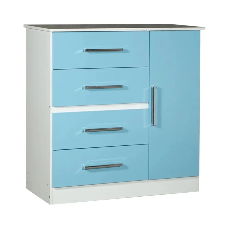 Comoda Maximo 1 Puerta 4 Cajones CE