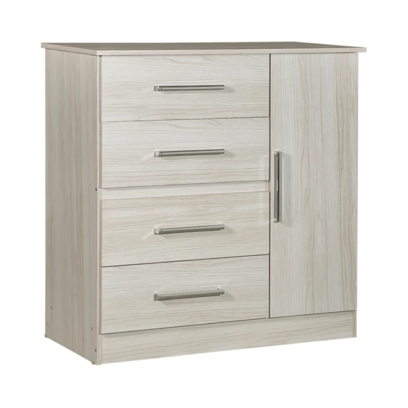 Comoda Maximo 1 Puerta 4 Cajones MF