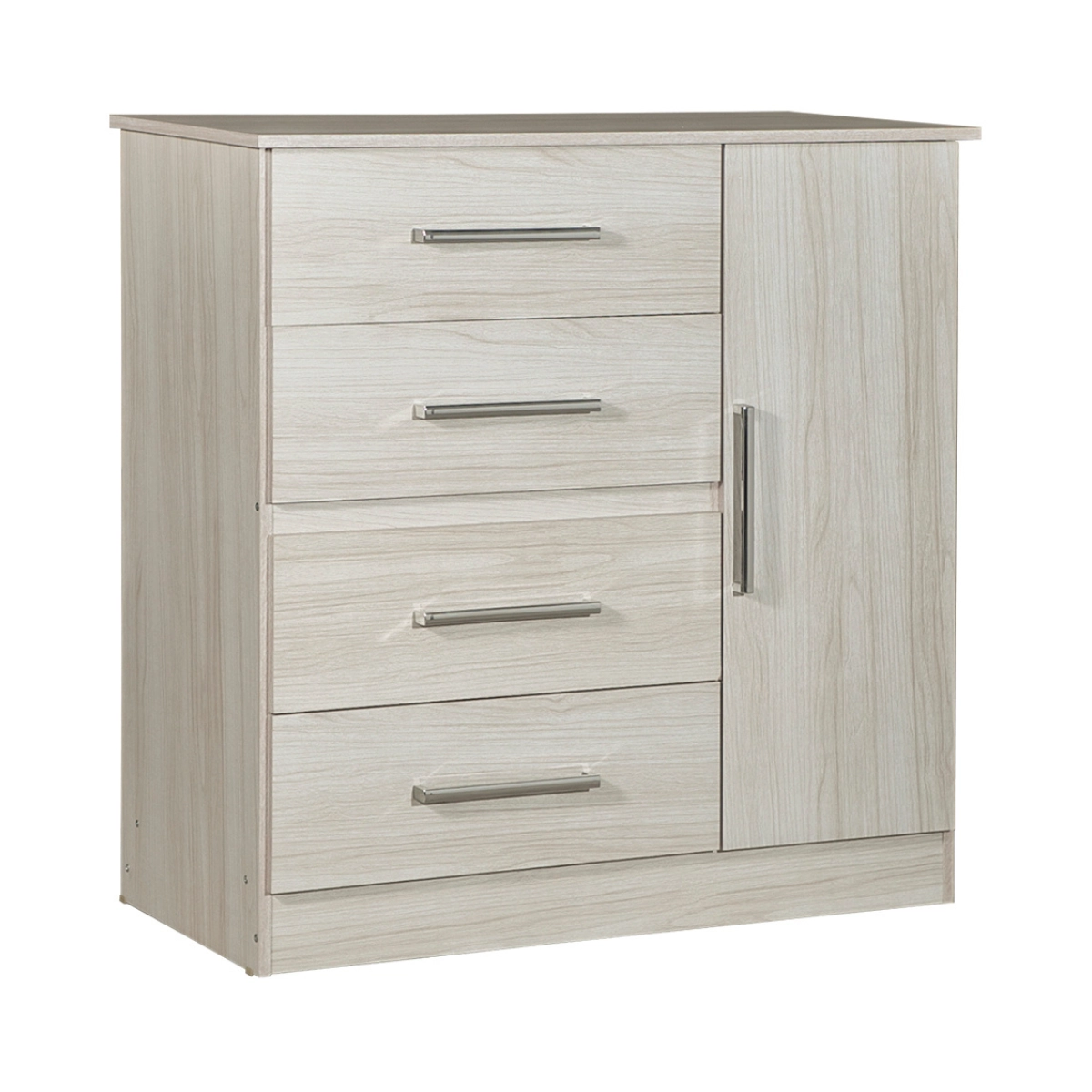 Cómoda-Máximo-1-Puerta-4-Cajones-MF Cómoda Chiffonier Máximo 1 Puerta 4 Cajones Marfil - Image 1