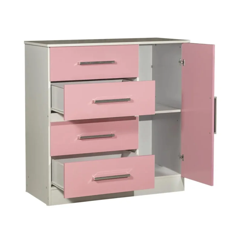 Comoda Maximo 1 Puerta 4 Cajones RS 1