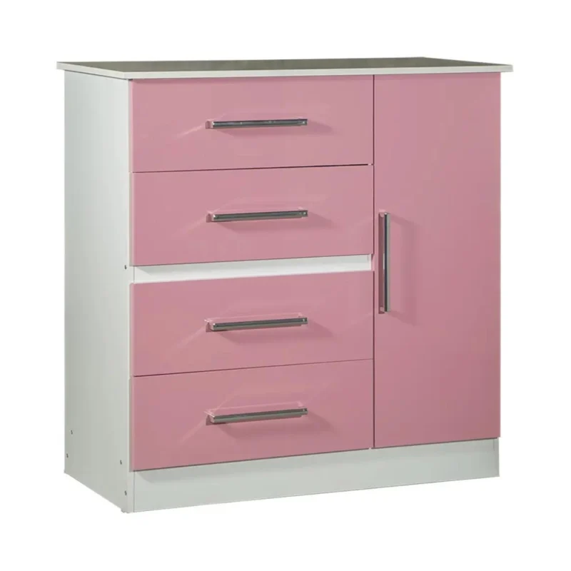 Comoda Maximo 1 Puerta 4 Cajones RS