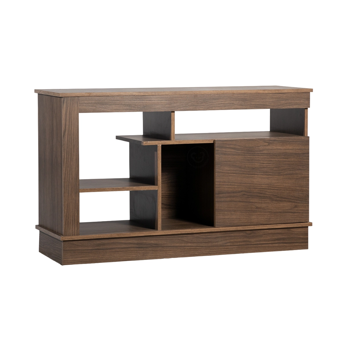 Rack-TV-Máximo-1-Puerta-Siena-Nogal Rack TV Máximo Siena 1 Puerta 2 Estantes Nogal - Image 1