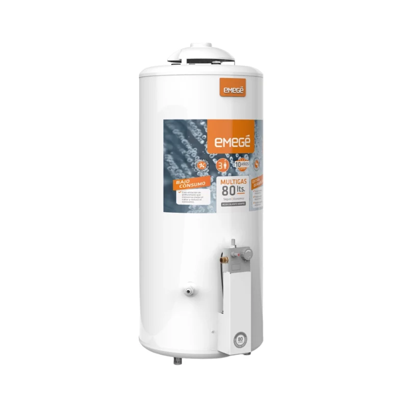 Termotanque Multigas 80 Lts Emege TTQE80 MG 80