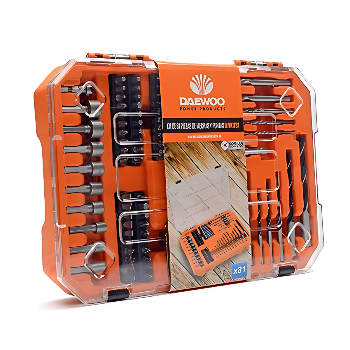213_1_11zon Set De Mechas Y Puntas 81 Piezas Daewoo DWKIT81