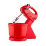 Batidora De Mano Con Bowl Kanji 300w 2 Litros Roja