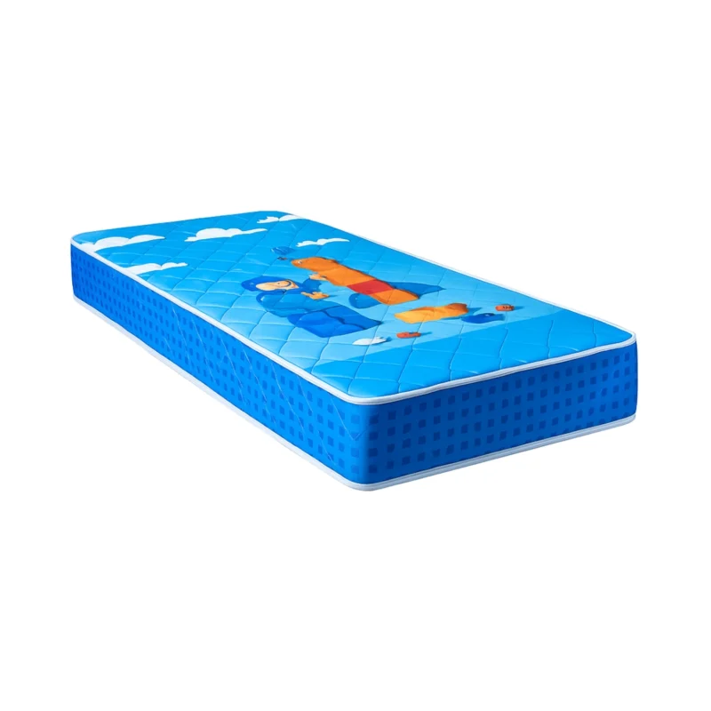 Colchon de Espuma Maxiking Atardecer 1 Plaza Infantil Celeste 80x190x20 cm