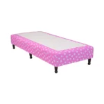Sommier Box Maxiking Atardecer Infantil Rosa 1 Plaza 80x190 cm