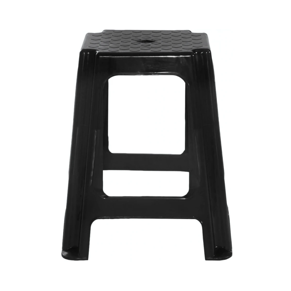 Banqueta de Plástico Garden Life F700001 Apilable Negro (3) Banqueta de Plástico Garden Life F700001 Apilable Negro
