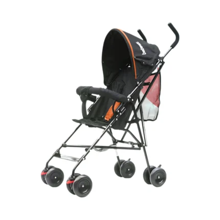 Coche Paragüitas Rebatible Bebesit TOURS 1052-A 15Kg Max Negro/Naranja