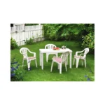 Mesa de Plástico 1.20x70 Garden Life F421000 Bali Blanco - Image 3