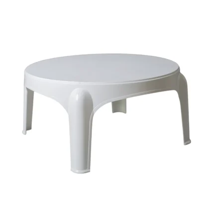Mesa de Plástico Redonda 60cm Garden Life F435000 Puket Blanco