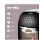 Freidora Air Fryer Maverick AIRF12 Digital 12 Lts 1800W Negro