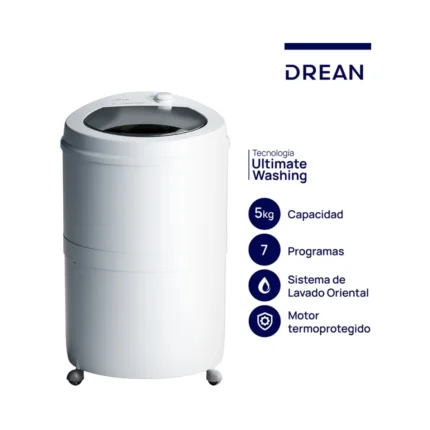 Lavarropas Drean LRDR57SB 5 Kg Blanco