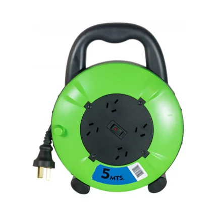 Prolongador Indelplas 5Mts 4 Tomas Verde