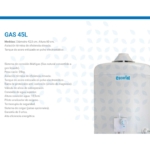 Termotanque Escorial 45L Multigas Carga Superior Blanco - Image 6