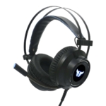 Auriculares Gamer Argomtech Combat Hs46 Arg-hs-2846bk Cable Negro