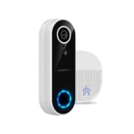 Timbre Con Vídeo Argomtech Vision 2 Wifi Full Hd 1080p Ip65 Blanco