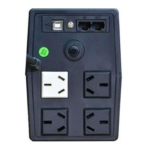 Estabilizado UPS 500w Lyonn Desire Soft Led USB 4 Tomas Negro - Image 4