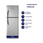 Heladera Con Freezer Drean HDR400F30S 397Lts Silver