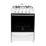 Cocina Escorial Master Classic A Gas 4 Hornallas Blanca Puerta Con Visor Gn