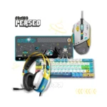 Combo Gamer con Teclado, Mouse, Auriculares y Mousepad - Level Up