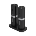 Set Salero y Pimentero Smart-TEK SNP-200C Recargable LED Negro/Inoxidable