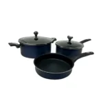 Bateria de Cocina 5 Piezas Antiadherente Marmicoc Azul - Image 2