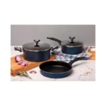 Bateria de Cocina 5 Piezas Antiadherente Marmicoc Azul - Image 4