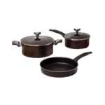 Batería de Cocina 5 Piezas Antiadherente Marmicoc Negro