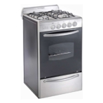 Cocina Domec Apolo Cxav Acero Inoxidable 50cm Multigas 58l Color Plateado