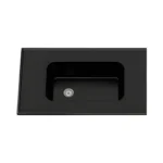 Mesada Durafort Eco 1.60x0.53 Metros Mármol Sintético Sin Zócalo Negro - Image 2