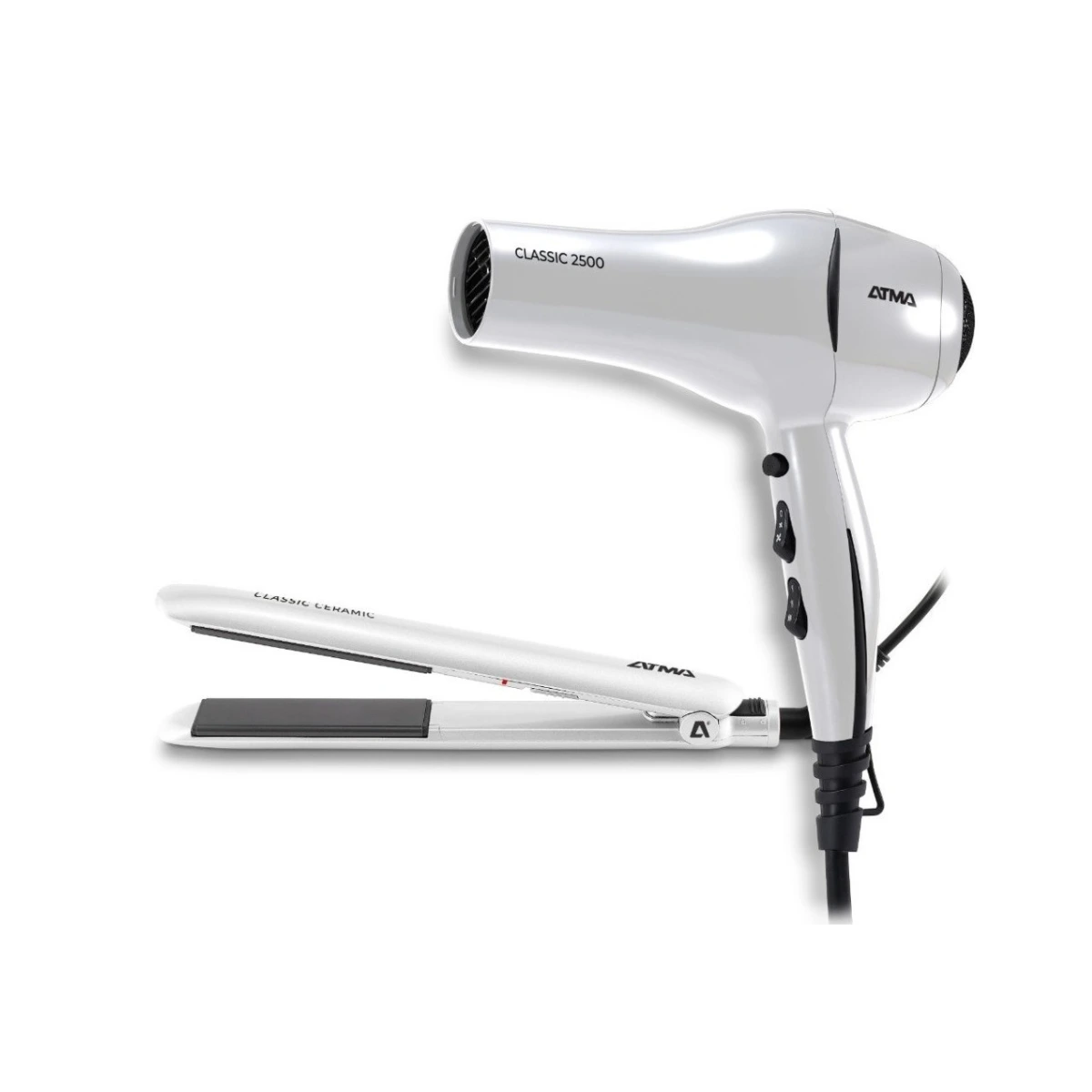 Pack Beauty Secador de Pelo + Planchita 1800W Atma CK4015P Blanco (2) Pack Beauty Secador de Pelo + Planchita 1800W Atma CK4015P Blanco