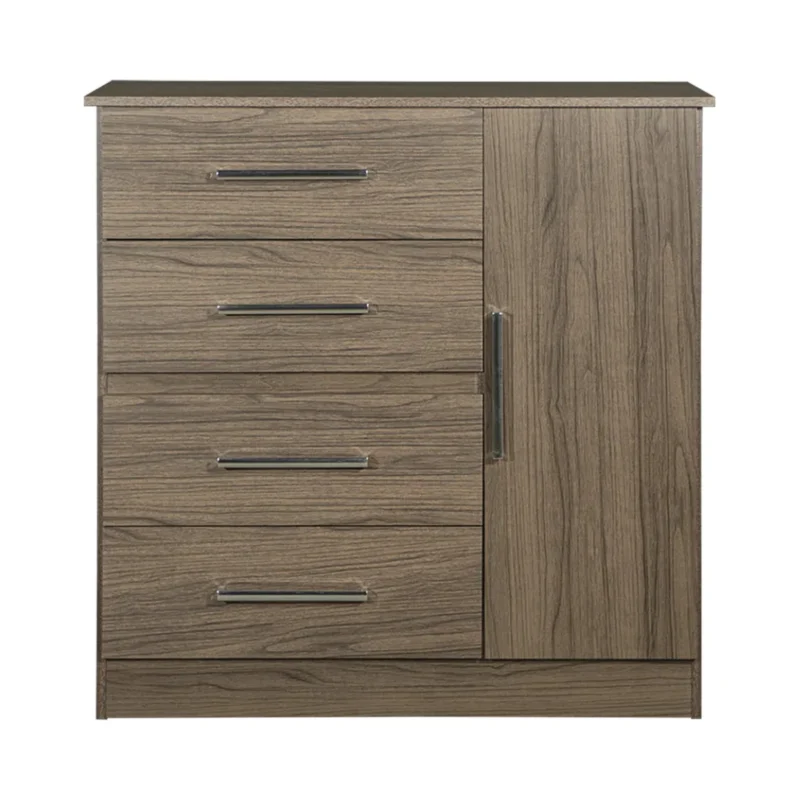 Comoda Maximo 1 Puerta 4 Cajones Dakota 1