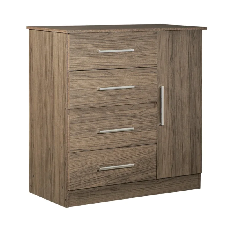 Comoda Maximo 1 Puerta 4 Cajones Dakota