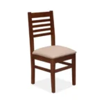 Silla de Pino Castaño Premium 235-3 Asiento Tapizado