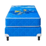 Conjunto Sommier Espuma Maxiking Atardecer 1 Plaza Infantil Celeste 0.80x1.90 - Image 2