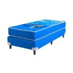 Conjunto Sommier Espuma Maxiking Atardecer 1 Plaza Infantil Celeste 0.80x1.90 - Image 3