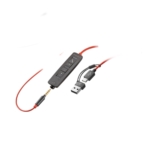 Auricular con Micrófono Stereo Poly Blackwire 3225 + CONECTOR DE 3.5 MM + ADAPTADOR USB-C/A 8X229A6 - Image 4