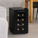 Cava de Vinos TechGO Para 8 Botellas KWS-8E Termoeléctrica Negra - Image 4