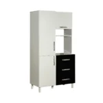 Kit de Cocina Máximo 3 Puertas 3 Cajones Negro/Blanco