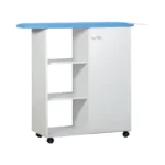 Organizador de Planchado Máximo 1 Puerta 3 Estantes Blanco