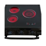 Cocina Eléctrica Florencia 8637E 56cm 3 Hornallas Vitrocerámico Digital Negra - Image 4